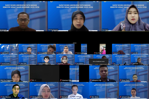 Rapat Dosen Universitas Yatsi Madani  Persiapan Semester Genap Tahun Akademik 2025/2026