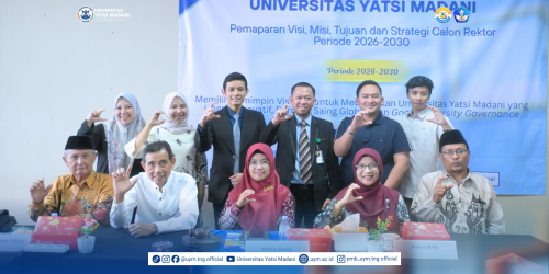 Rapat Terbuka Senat Universitas Yatsi Madani: Pemaparan Visi, Misi, Tujuan, dan Strategi Calon Rektor Periode 2026–2030
